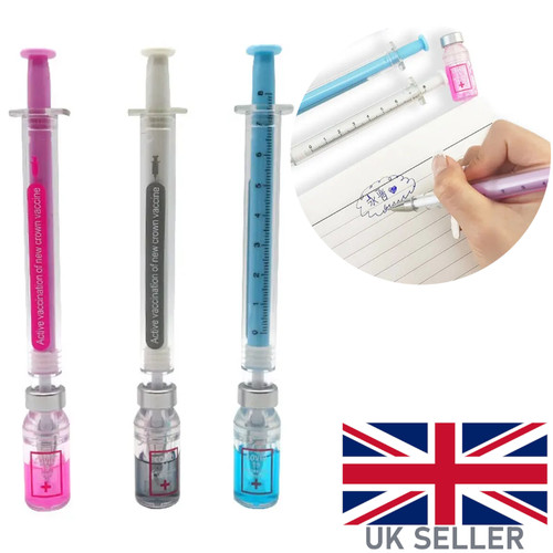 Novelty joke syringe - pen, covid